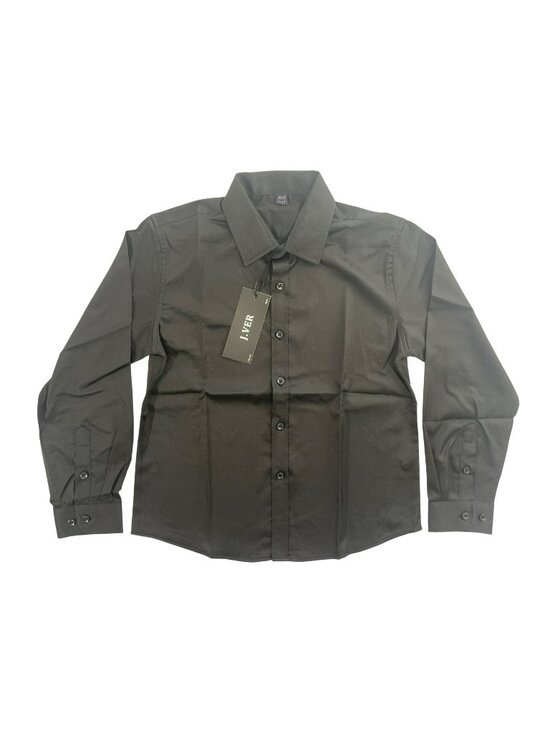 J.VER Other - J.VER Boy's Long Sleeve Dress Shirts Solid Stretch Wrinkle-Free Shirt Kids Casua